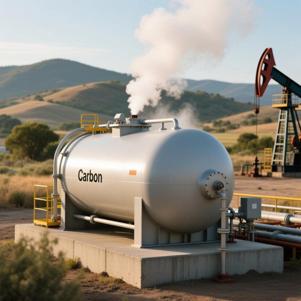The application of carbon dioxide storage tanks in oil field flooding