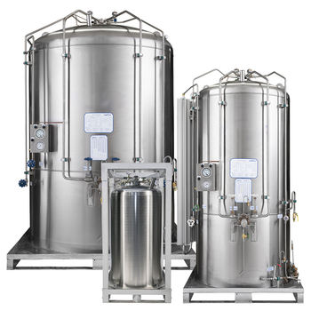 liquid argon storage tanks
