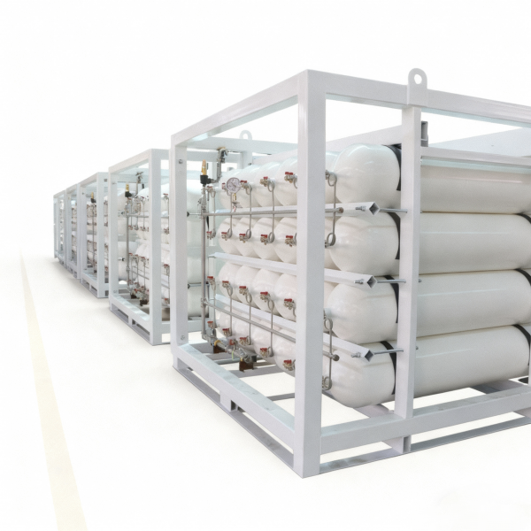 CNG Cylinder Bundle Skid - High Capacity for Refueling Station