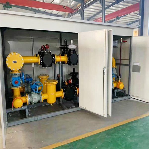 City Gate Station Natural Gas Pressure Regulator Skid, 30 -100,000 Nm³/h Flow Range