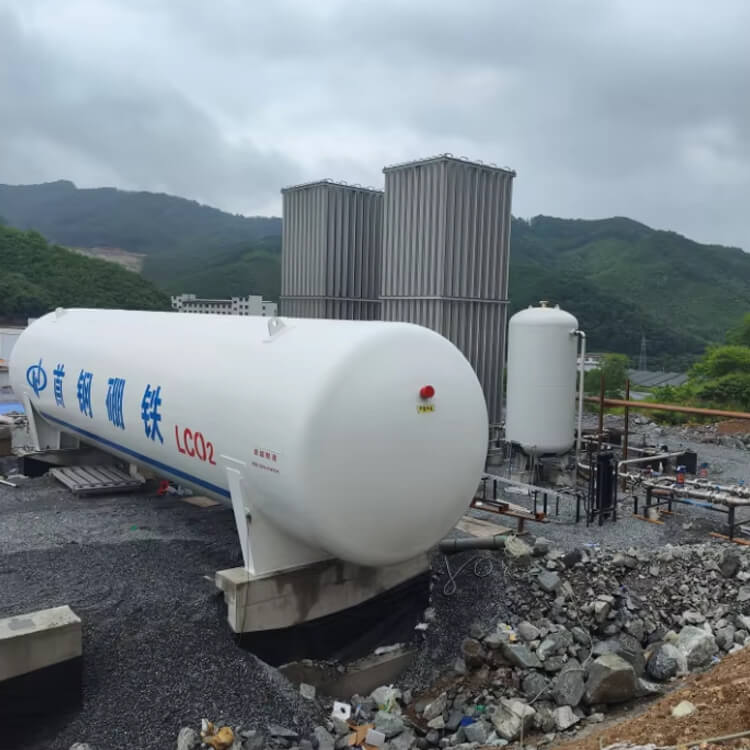 Carbon dioxide storage tank