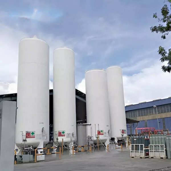 Medical LOX Storage Tank Nigeria ASME 10m3 Vacuum Insulated Cryogenic Hospital System