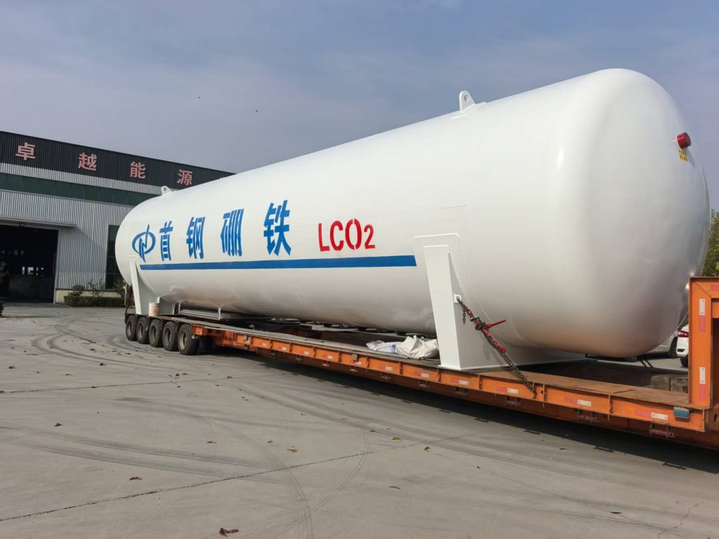 cryogenic carbon dioxide storage tanks