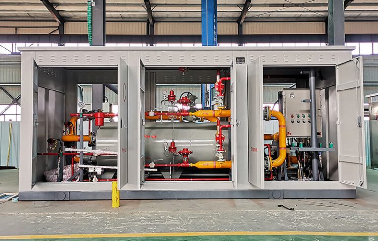 Pressure reducing station