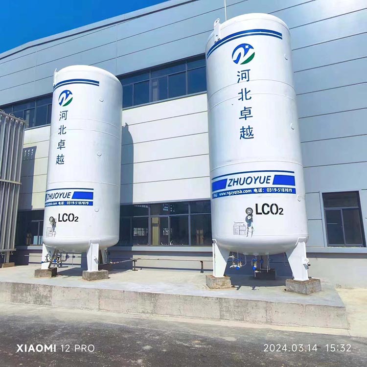 Carbon dioxide storage tank