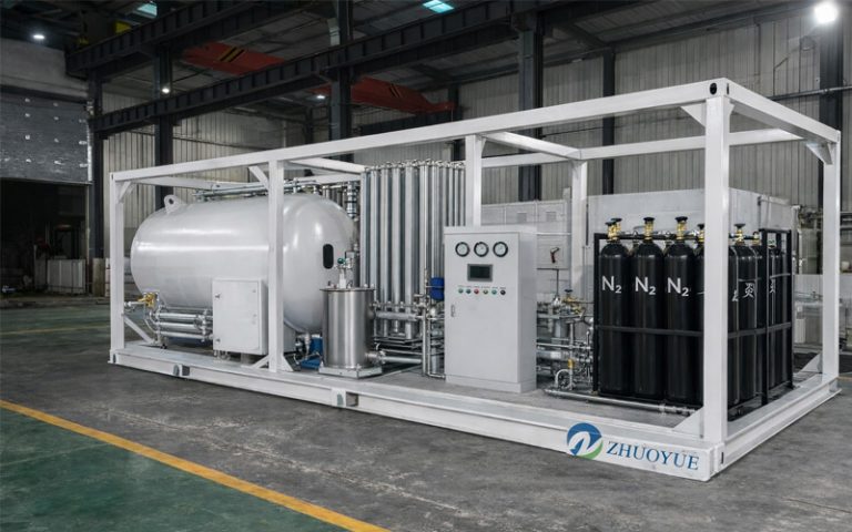 Cryogenic liquid argon storage tank