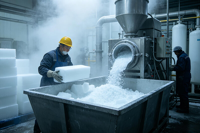 Dry ice manufacturing
