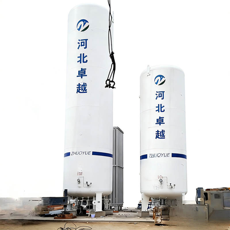 Vertical cryogenic storage tanks