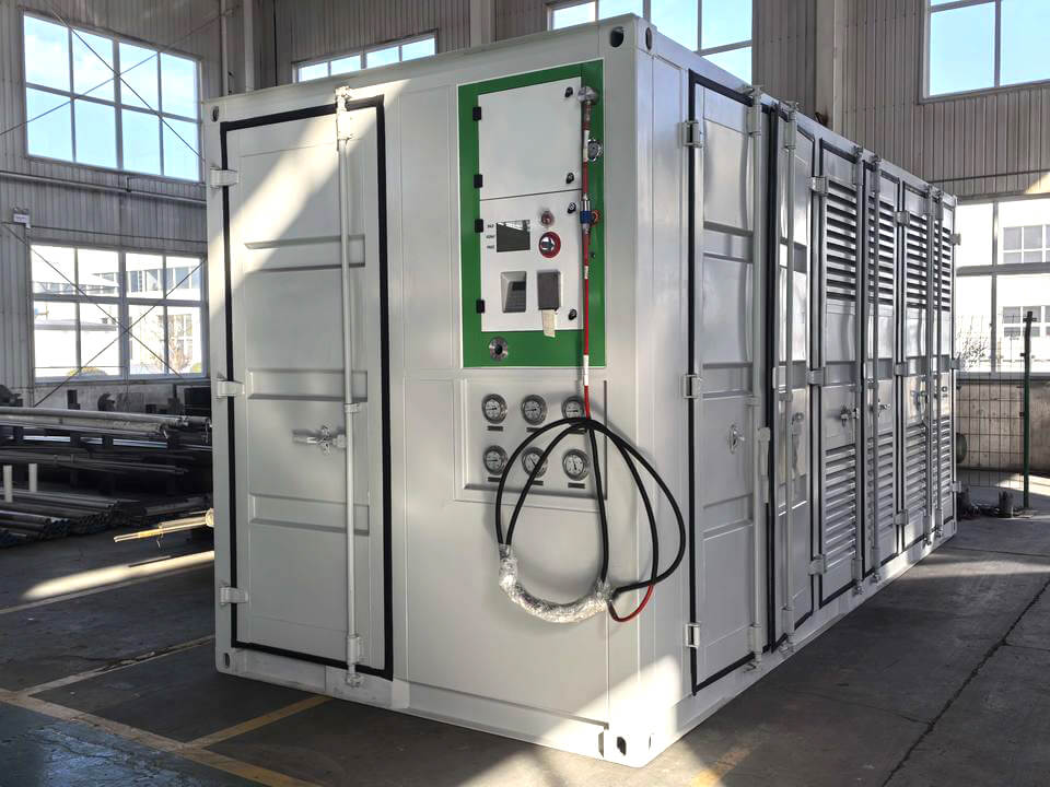 1000Nmh CNG daughter station complete skid unit outdoor